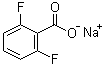 结构式 CAS# 6185-28-0, 2,6-二氟苯甲酸钠盐