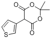 2,2-二甲基-5-(3-噻吩基)-1,3-二恶烷-4,6-二酮分子结构 (CAS 61857-83-8)