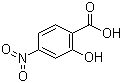 结构式 CAS# 619-19-2, 4-硝基水杨酸; 2-羟基-4-硝基苯甲酸