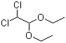 structure of CAS# 619-33-0, 2,2-Dichloro-1,1-diethoxyethane;1,1-Dichloro-2,2-diethoxyethane; Dichloroacetaldehyde diethyl acetal