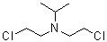 N,N-二(2-氯乙基)-2-丙胺分子结构 (CAS 619-34-1)