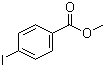 结构式 CAS# 619-44-3, 4-碘苯甲酸甲酯; 对碘苯甲酸甲酯
