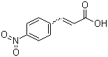 structure of CAS# 619-89-6, 4-Nitrocinnamic acid;3-(4-Nitrophenyl)-2-propenoic acid; p-Nitrocinnamic acid; 3-(4-Nitrophenyl)acrylic acid
