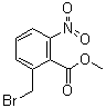 2-Bromomethyl-6-nitrobenzoic acid methyl ester molecular structure (CAS 61940-21-4)