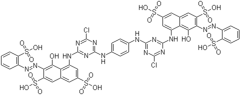Reactive Red 120 molecular structure (CAS 61951-82-4)