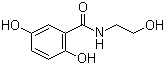 结构式 CAS# 61969-53-7, 2,5-二羟基-N-(2-羟乙基)苯甲酰胺