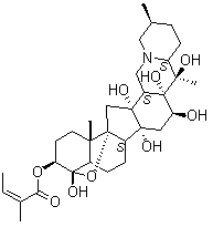 Veratrine molecular structure (CAS 62-59-9)