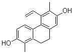 structure of CAS# 62023-90-9, Juncusol;2,7-Dihydroxy-1,6-dimethyl-5-vinyl-9,10-dihydrophenanthrene; NSC 220968