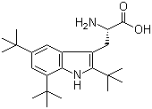结构式 CAS# 62029-63-4, 2,5,7-三叔丁基-L-色氨酸
