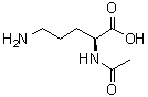 structure of CAS# 6205-08-9, Nalpha-Acetyl-L-ornithine;N-Acetyl-L-ornithine; N-Acetylornithine; N2-Acetyl-L-ornithine