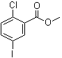 structure of CAS# 620621-48-9, 2-Chloro-5-iodobenzoic acid methyl ester;Methyl 2-chloro-5-iodobenzoate