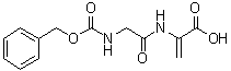 2,3-二去氢-N-[N-[苄氧羰基]甘氨酰]丙氨酸分子结构 (CAS 62076-55-5)