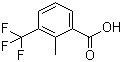 2-甲基-3-三氟甲基苯甲酸分子结构 (CAS 62089-35-4)