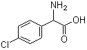 结构式 CAS# 6212-33-5, DL-对氯苯甘氨酸