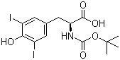 N-[(tert-Butoxy)carbonyl]-3,5-diiodo-L-tyrosine molecular structure (CAS 62129-53-7)
