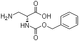 structure of CAS# 62234-37-1, Cbz-beta-Amino-D-alanine;(R)-3-Amino-2-(benzyloxycarbonylamino)propanoic acid; Z-D-Dap-OH