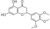 2,3-Dihydro-5,7-dihydroxy-2-(3,4,5-trimethoxyphenyl)-4H-1-benzopyran-4-one molecular structure (CAS 62252-10-2)
