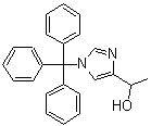 alpha-Methyl-1-(triphenylmethyl)-1H-imidazole-4-methanol molecular structure (CAS 62256-50-2)