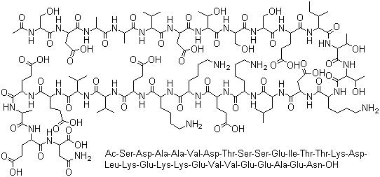 Thymosin alpha 1 molecular structure (CAS 62304-98-7)