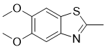 5,6-Dimethoxy-2-methyl-1,3-benzothiazole molecular structure (CAS 62306-04-1)