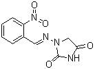 1-[[(2-Nitrophenyl)methylene]amino]-2,4-imidazolidinedione molecular structure (CAS 623145-57-3)