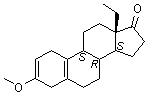 (±)-13-乙基-3-甲氧基孕-2,5(10)-二烯-17-酮分子结构 (CAS 6236-40-4)