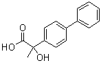 alpha-羟基-alpha-甲基联苯-4-乙酸分子结构 (CAS 6244-54-8)