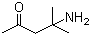 4-氨基-4-甲基-2-戊酮分子结构 (CAS 625-04-7)