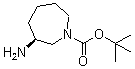 tert-Butyl (3S)-3-aminoazepane-1-carboxylate molecular structure (CAS 625471-04-7)