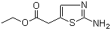 2-(2-氨基噻唑-5-基)乙酸乙酯分子结构 (CAS 62557-32-8)