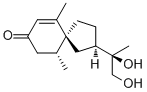 11R,12-Dihydroxyspirovetiv-1(10)-en-2-one molecular structure (CAS 62574-30-5)