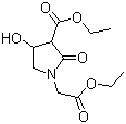 structure of CAS# 62613-79-0, 2-(3-Carbethoxy-4-hydroxypyrrolidin-2-on-1-yl)ethyl acetate