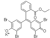 结构式 CAS# 62637-91-6, 四溴酚酞乙酯钾盐