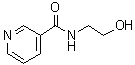 N-(2-羟基乙基)烟酰胺分子结构 (CAS 6265-73-2)