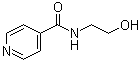 N-(2-羟基乙基)-4-吡啶甲酰胺分子结构 (CAS 6265-74-3)