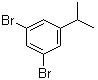 structure of CAS# 62655-20-3, 1,3-Dibromo-5-isopropylbenzene;3,5-Dibromocumene; 3,5-Dibromoisopropylbenzene