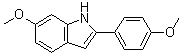 6-Methoxy-2-(4-methoxyphenyl)indole molecular structure (CAS 62655-56-5)