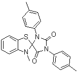 3-Methyl-1',3'-bis(4-methylphenyl)-spiro[benzothiazole-2(3H),4'-imidazolidine]-2',5'-dione molecular structure (CAS 62689-07-0)