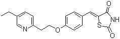 5-[[4-[2-(5-Ethyl-2-pyridinyl)ethoxy]benzylidene]-2,4-thiazolidinedione molecular structure (CAS 627502-58-3)
