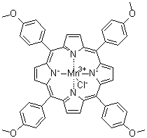 [5,10,15,20-Tetrakis(p-methoxyphenyl)porphinato]manganese(III) chloride molecular structure (CAS 62769-24-8)