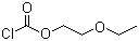structure of CAS# 628-64-8, 2-Ethoxyethyl chloroformate;Chlorocarbonic acid 2-ethoxy-ethyl ester