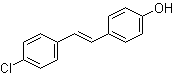 4-[2-(4-氯苯基)乙烯基]苯酚分子结构 (CAS 6280-47-3)