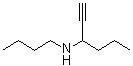 N-丁基-1-己炔-3-胺分子结构 (CAS 6281-06-7)