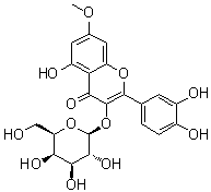 Rhamnetin 3-galactoside molecular structure (CAS 62858-07-5)