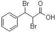 structure of CAS# 6286-30-2, alpha,beta-Dibromobenzenepropanoic acid;NSC 10049; alpha,beta-Dibromo-beta-phenylpropionic acid; alpha,beta-Dibromohydrocinnamic acid