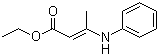 3-(苯基氨基)-2-丁烯酸乙酯分子结构 (CAS 6287-35-0)