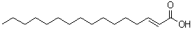 2-Hexadecenoic acid molecular structure (CAS 629-56-1)