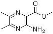 3-氨基-5,6-二甲基-2-吡嗪羧酸甲酯分子结构 (CAS 6294-72-0)