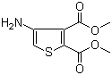 结构式 CAS# 62947-31-3, 4-氨基噻吩-2,3-二甲酸二甲酯