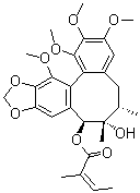 Gomisin F molecular structure (CAS 62956-47-2)